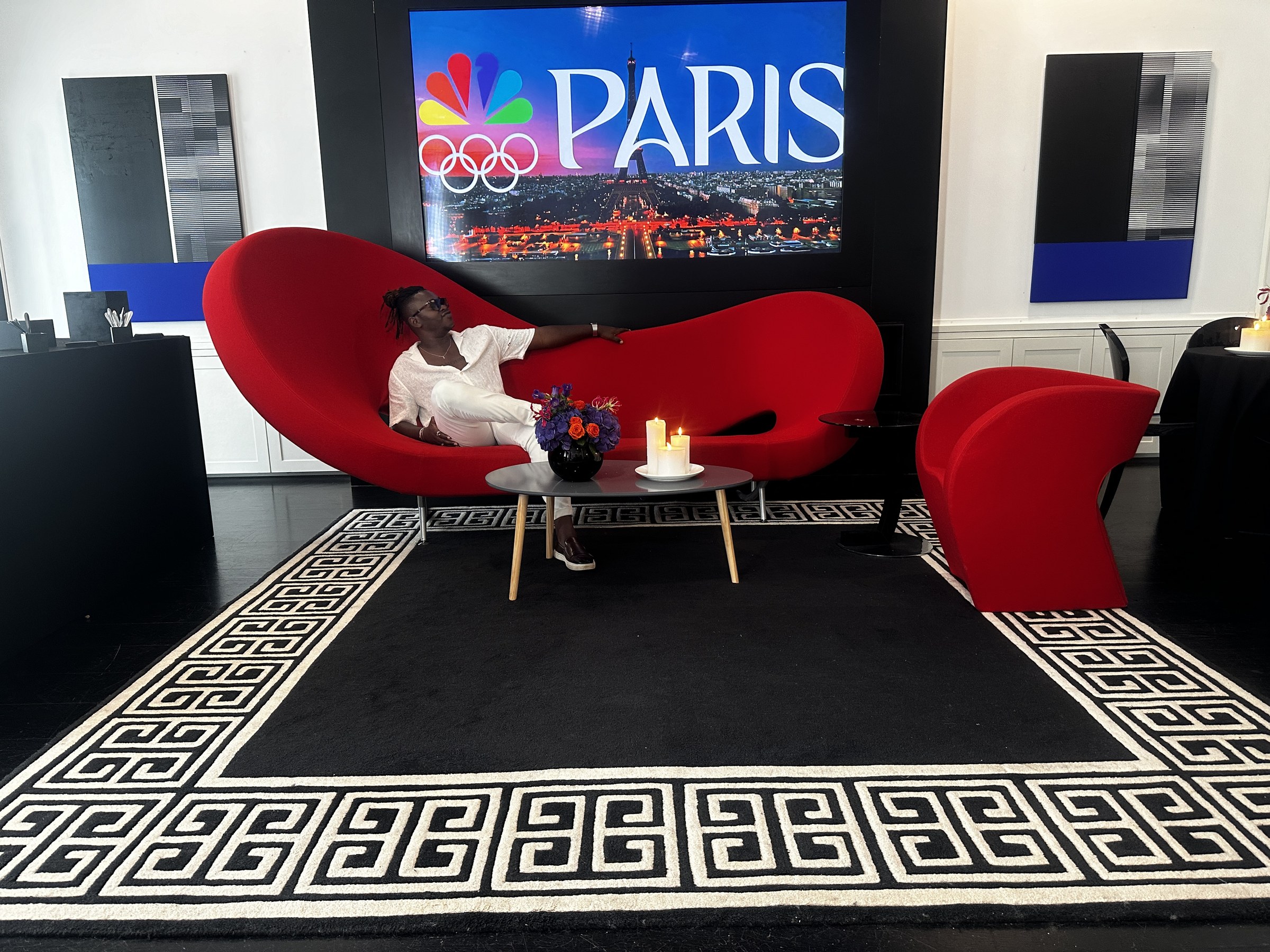 Eric Maseko in Paris during the Olympic Games