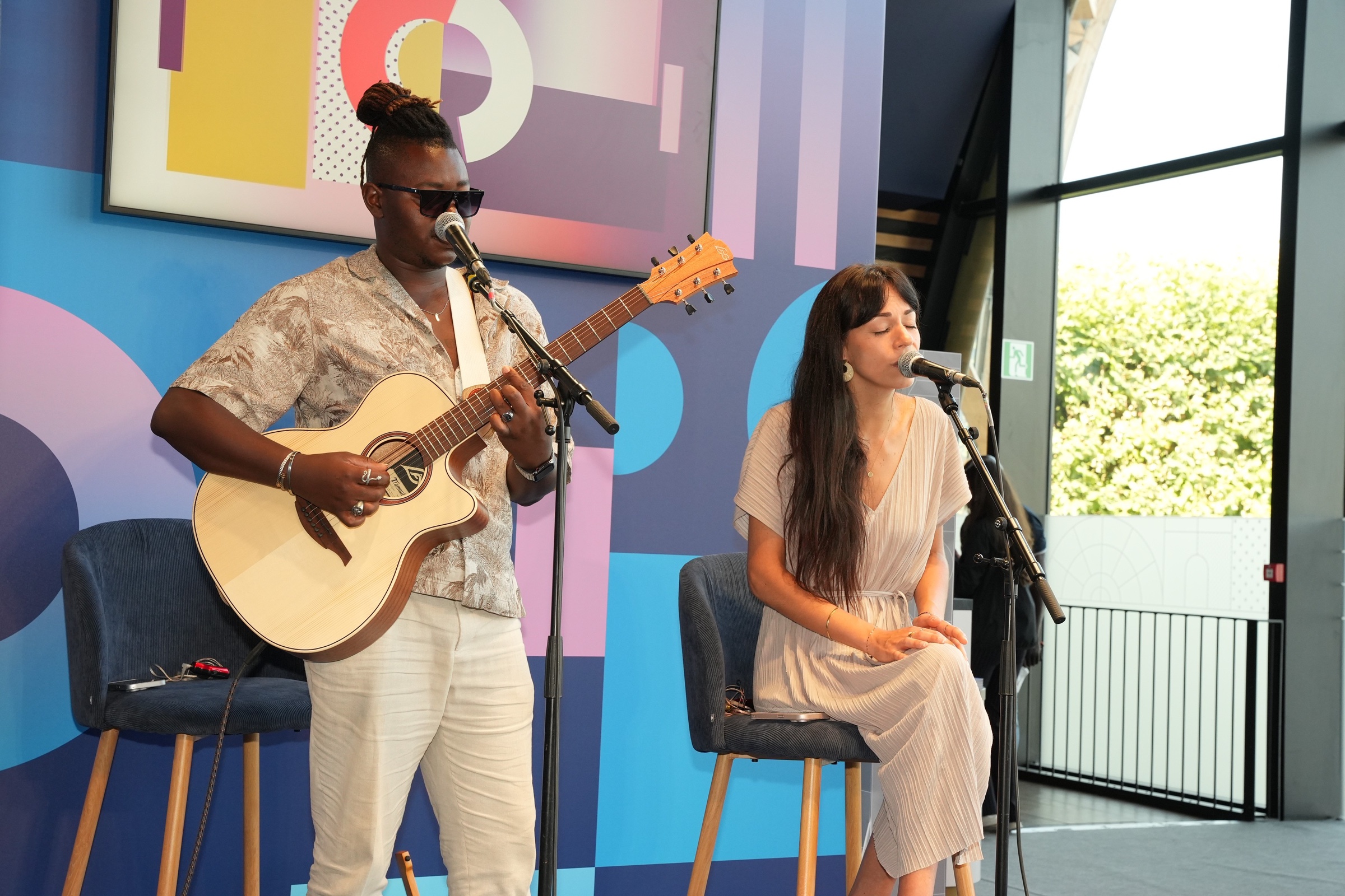 LoungeDuo en concert pendant une réception