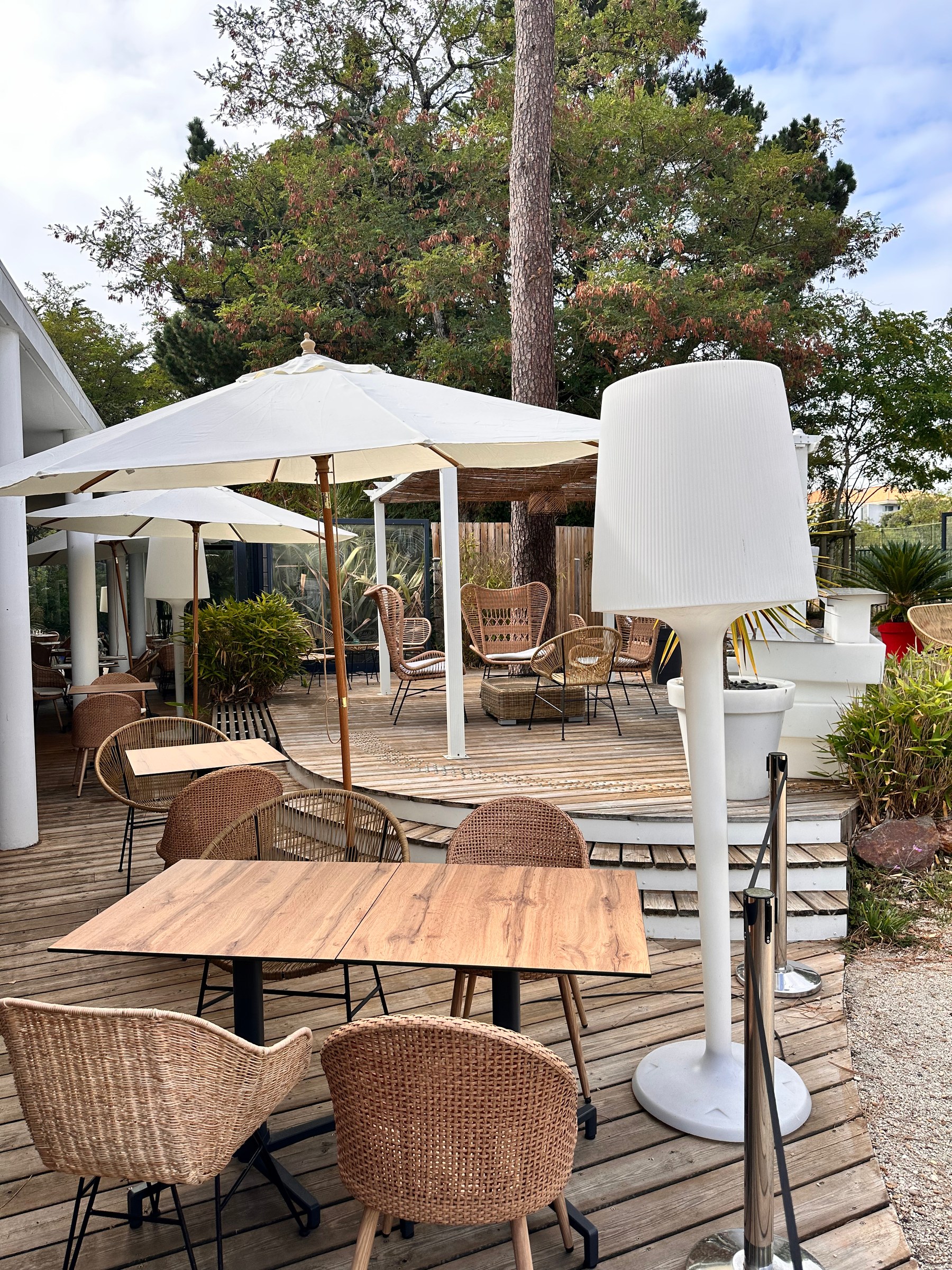 Terrace at an event venue