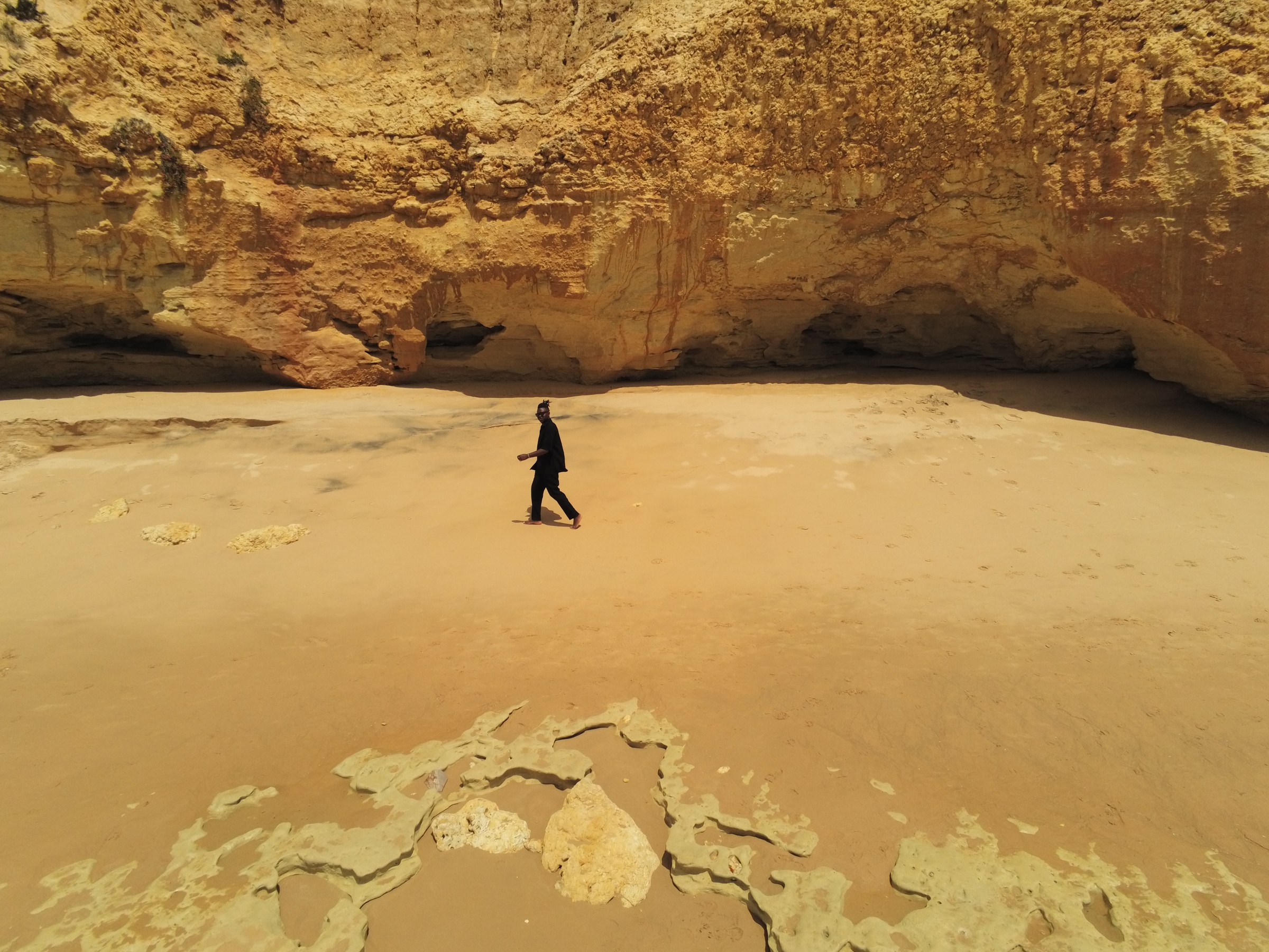 Mineral beach at an exceptional destination