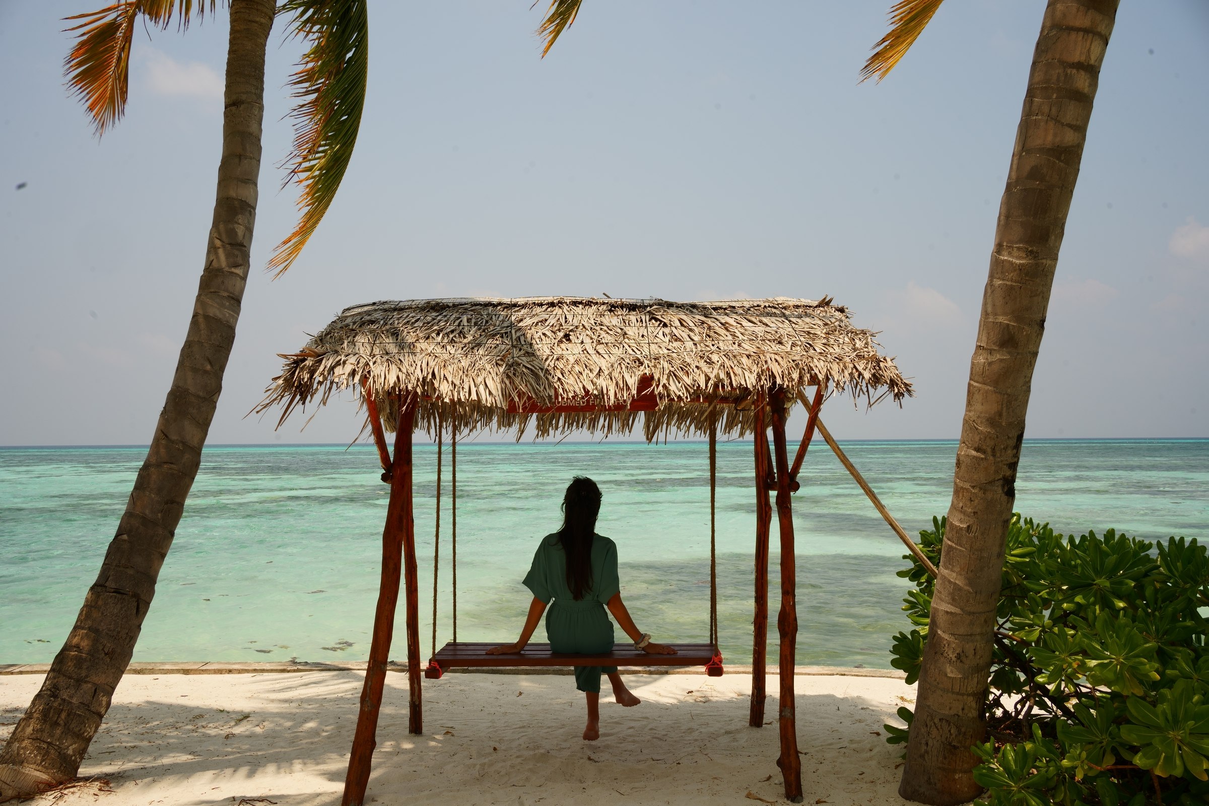 Beach setting in the Maldives