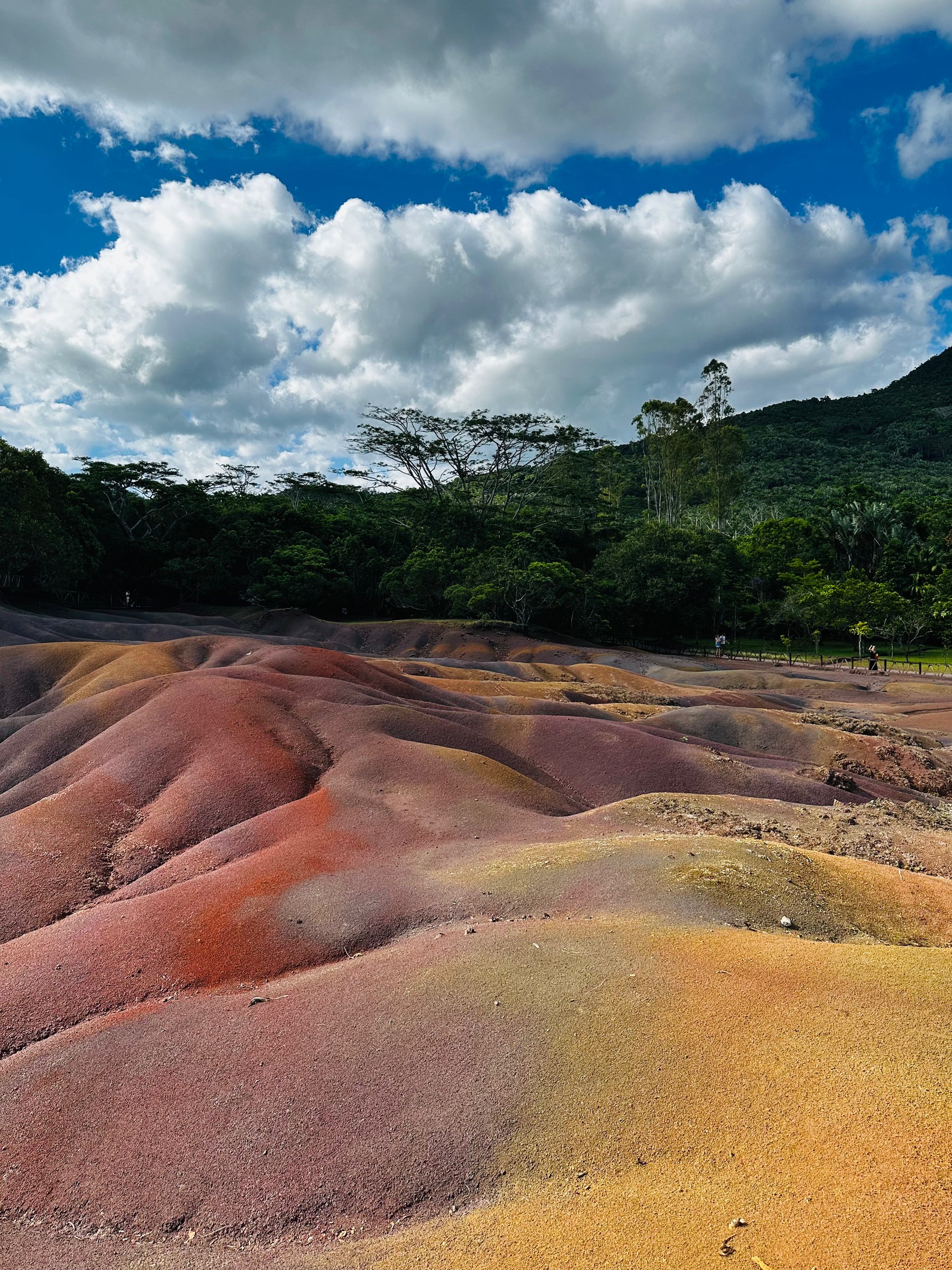 Colourful landscape at a concert destination